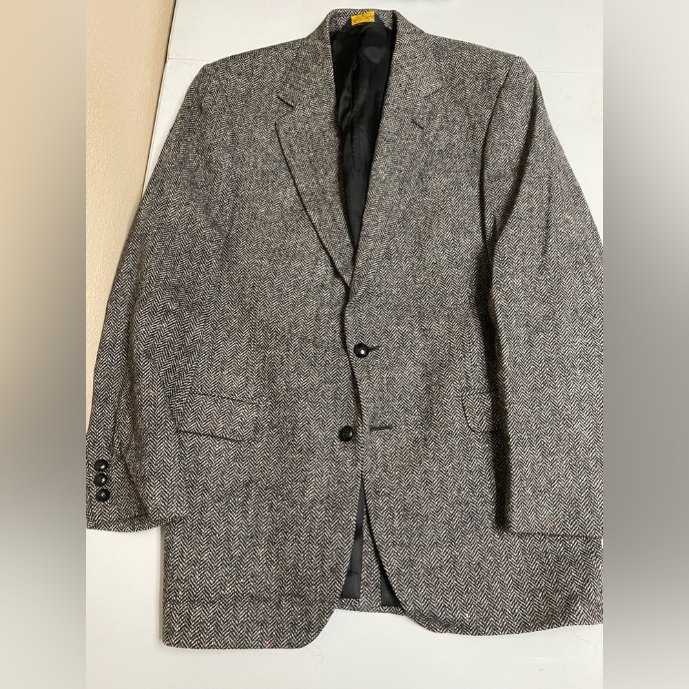 Brooks Brothers Gray Herringbone Blazer